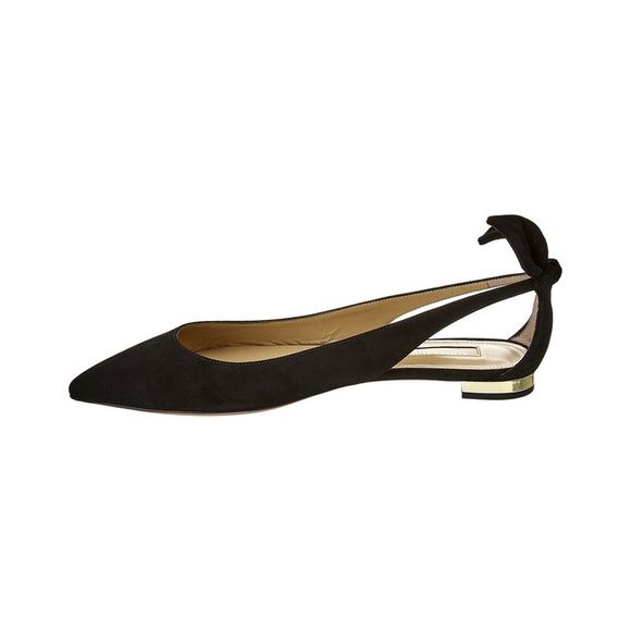 Aquazzura Deneuve Suede Flat - Picture 2 of 4